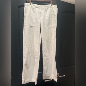 AG Adriano Goldschmied Supply White Wideleg Pants AG-ed Vintage